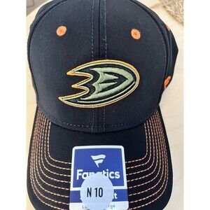 Ducks NHL Hat L/XL Flex Fit Fanatics Orange Hockey L Men's Black camo orange